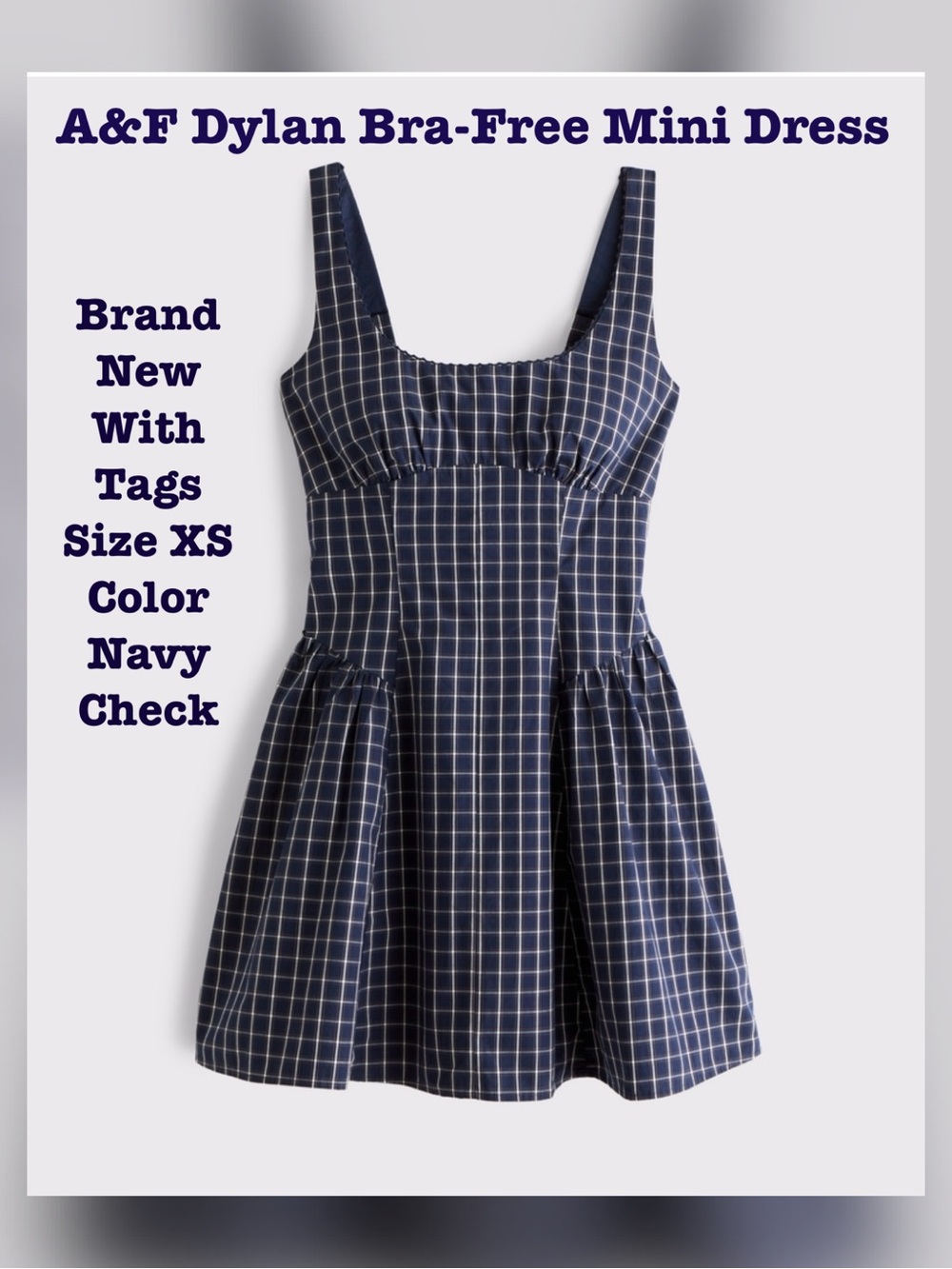 Abercrombie & Fitch 100% Cotton Bra free Dylan Mini Dress